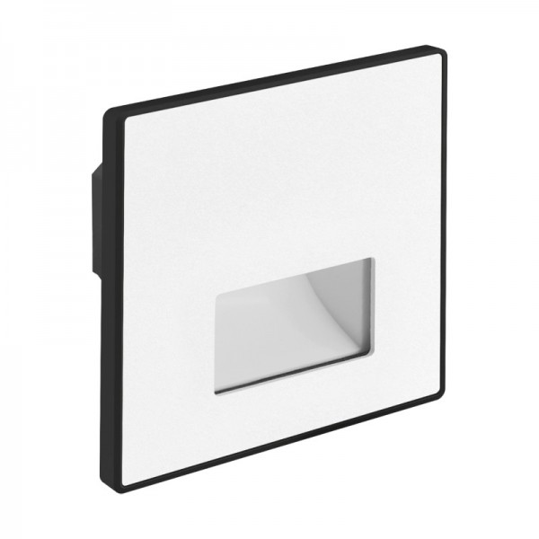 Svetilka stenska vgradna stopniščna WEKTOR LED D 1,2W bela CCT