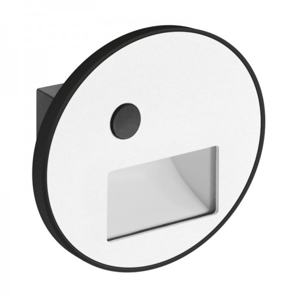 Svetilka stenska vgradna stopniščna s senzorjem WEKTOR LED C PIR 1,2W bela CCT