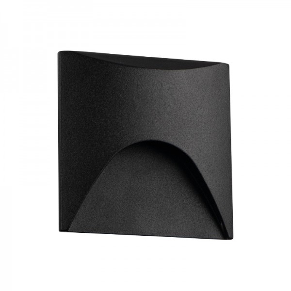 Svetilka stenska vgradna EXIN LED L B-NW  2,5W 50lm IP65 4000K 220-240V črna