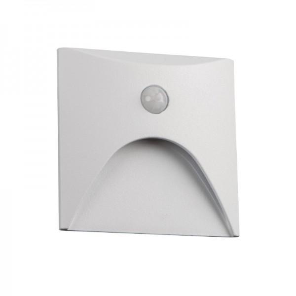Svetilka stenska vgradna s senzorjem EXIN LED PIR L W-WW  2,5W 50lm IP65 3000K 220-240V bela