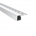 3515 LV alu LED plaster profil SINGLE GK siv s pokrovom