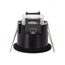 Senzor gibanja vgradni MW 360° 1200W 6m IP54/20 PRESENSOR-O-WR-B PT fi63/76mm črn