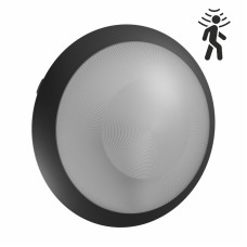 Stropna svetilka s senzorjem LED ready E27 NYMPHEA OMNI IP65 IK08 črna