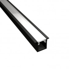 708088 LP vgradni alu LED profil SLIM črn brez pokrova