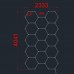 Svetilka LED Hexagon set 14HEXS 456W 54720lm 6000K s priborom