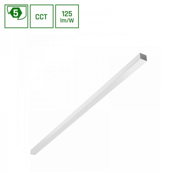 Svetilka LED linijska/viseča ALLDAY BASIC 20/30/40W 5000 lm* (360°) CCT 230V IP20 1203mm bela 