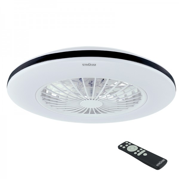 Svetilka Stropna z ventilatorjem LED HALNy 485mm 48W CCT 2400lm + ventilator + daljinski upravljalnik