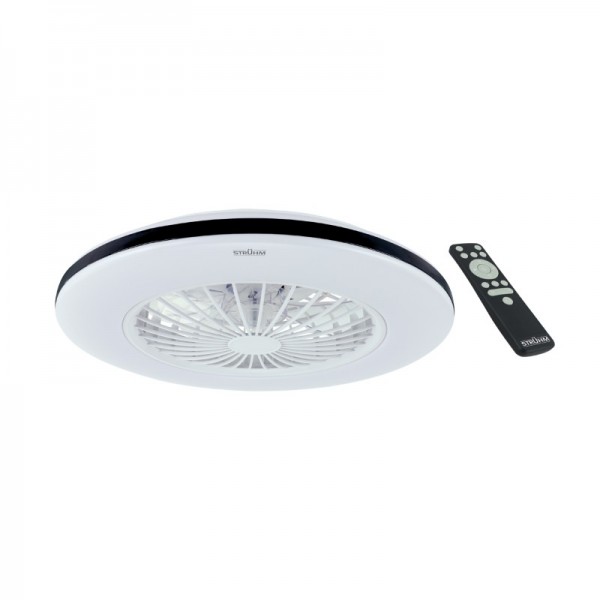 Svetilka Stropna z ventilatorjem LED HALNy 485mm 48W CCT 2400lm + ventilator + daljinski upravljalnik