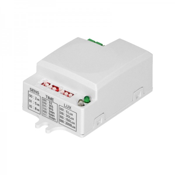 Senzor gibanja za vgradnjo HF 360° OR-CR-282 BEL 2/5/8M (H1,5-3,5M) DIP IP20 LED K