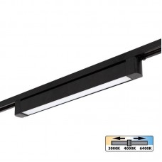 Tračna svetilka linijska za 1F tračnice DRAX 30W CCT črna