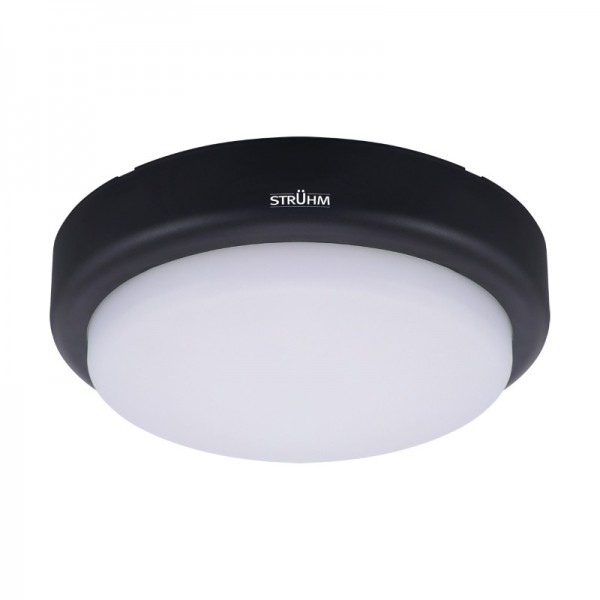Svetilka stropna LED MARINA 8/12/18W DO 2200 lm CCT IP65 ČRNA