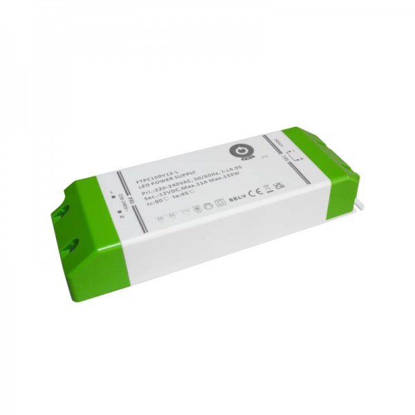 LED napajalnik CV 12V 132W FTPC sponke PVC