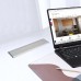 Pohištvena potopna vtičnica FLATBOX brušeno jeklo 3xšuko + USB(A+C) kabel 1,8