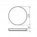 Svetilka stropna LED VARSO CCT 12-18W 280mm3000/3500/4000K 1620-2600lm okrogla bela IP54