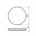 Svetilka stropna LED VARSO CCT 22-30W 330mm3000/4000/6500K 2970-3900lm okrogla bela IP54