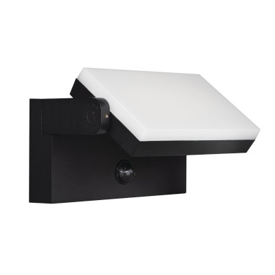 Svetilka stenska s senzorjem XERTO EL 20W SE B 1800lm CCT 3000-6500K IP44 črna