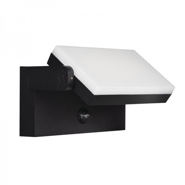 Svetilka stenska s senzorjem XERTO EL 20W SE B 1800lm CCT 3000-6500K IP44 črna