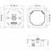 LED krmilnik zatemnilnik stenski triac dimm TRI-K2 RF 2,4GHz (univerzalen)