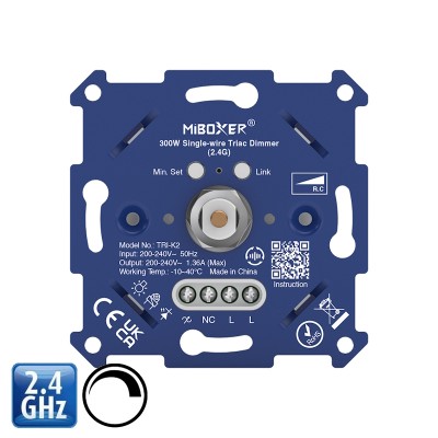 LED krmilnik zatemnilnik stenski triac dimm TRI-K2 RF 2,4GHz (univerzalen)