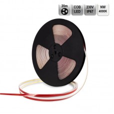 LED trak COB 230V 10W 1000lm/m 4000K BC PRO 20m/R 288 LED/m IP67 12mm IP67 CRI90