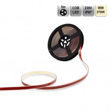 LED trak COB 230V 10W 1000lm/m 2700K BC PRO 5m/R 288 LED/m IP67 12mm IP67 CRI90