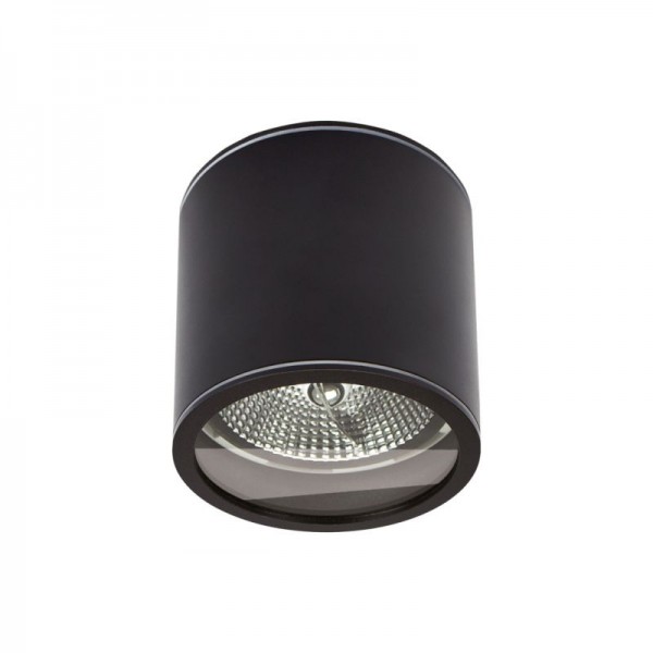 Svetilka stropna LED ready CHLOE AR111 GU10 IP44 okrogla fiksna črna