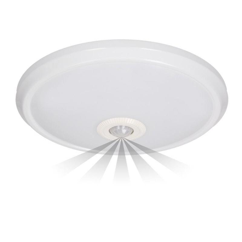 Svetilka s senzorjem PIR360° SURF 2805 LED 18W 1260lm 4500K IP20 bela