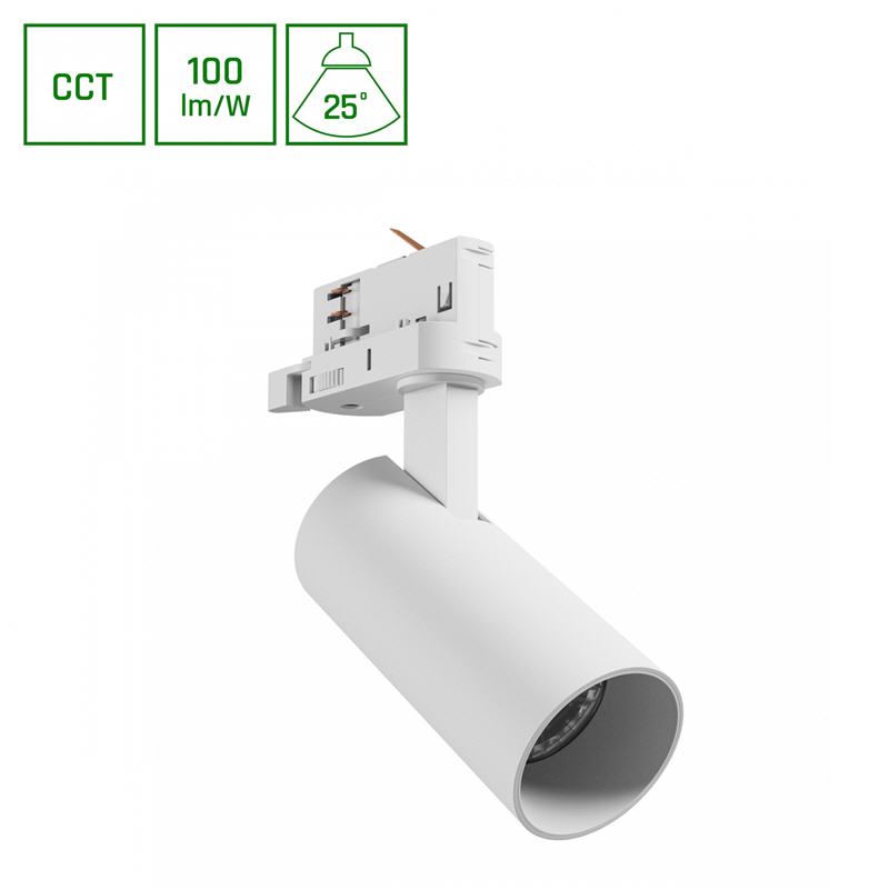 Tračni reflektor LED 3F ANDROMEDA CCT 8W 800lm 25° IP20 bel