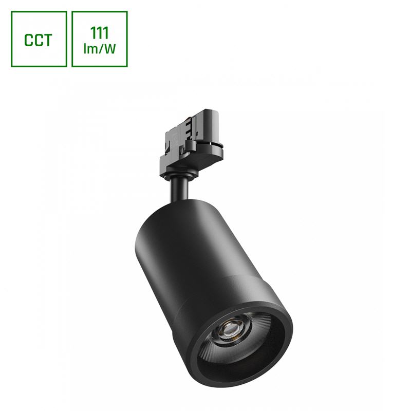 Traćni Reflektor LED 3F PAVA BASIC CCT 20W 2220lm 20-45° IP20 črn