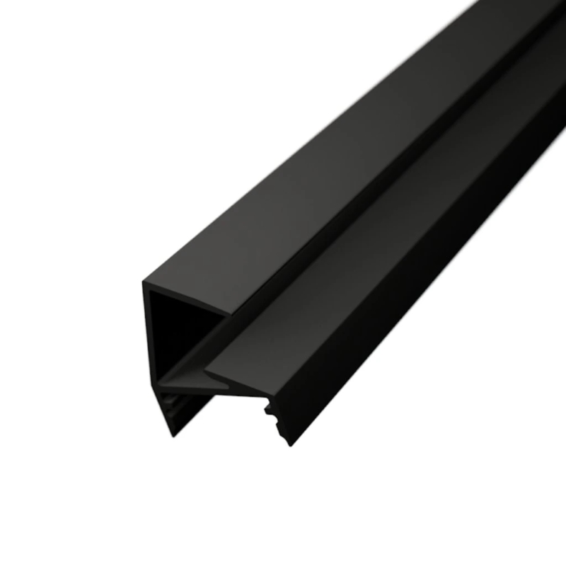 179206 LP GLASS alu LED profil črn brez pokrova