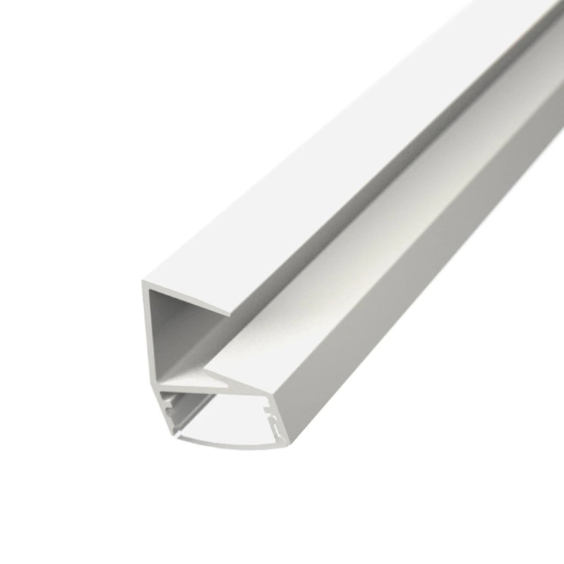 179206 LP GLASS alu LED profil bel brez pokrova