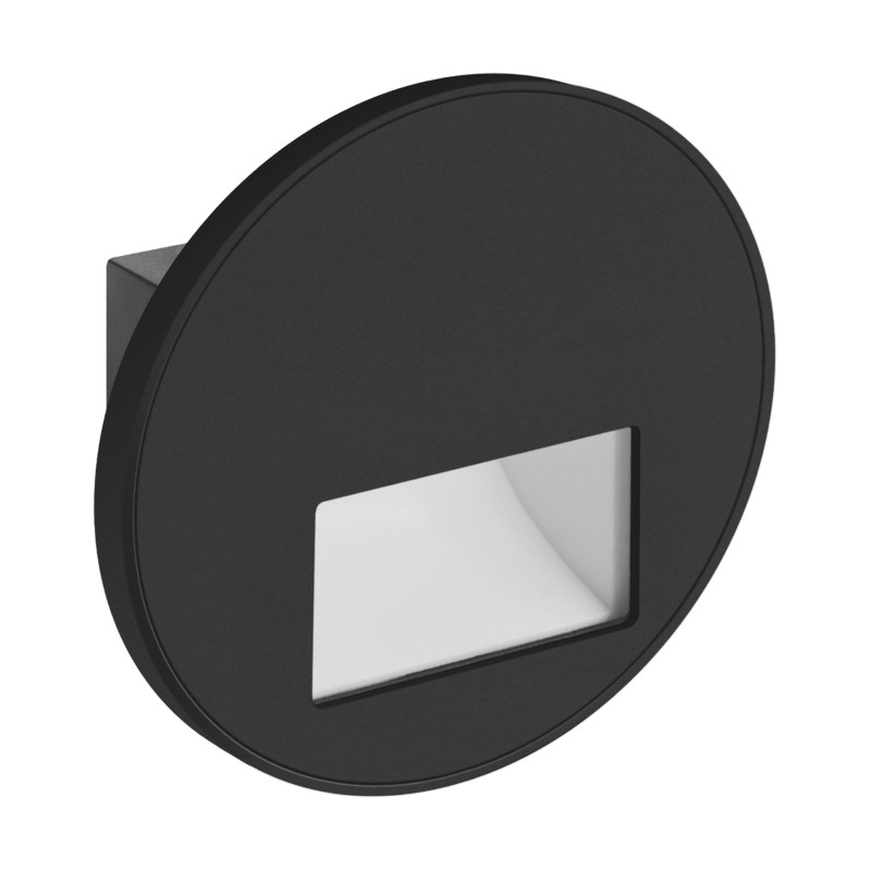 Svetilka stenska vgradna stopniščna WEKTOR LED C 1,2W črna CCT